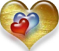 Golden Incased Hearts